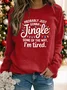 Women Christmas Long Sleeve Tee T-shirt Crew Neck Printing Casual Spring/Fall Graphic Tee Top