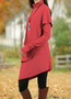 Long Sleeve Turtleneck Asymmetric Tunic Dress