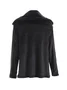 Women Spring/Fall Outerwear Casual Split Joint Plain Long Sleeve Lapel Collar Jacket