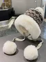 Winter Knitted Thickened Fleece-lined Neck Protector Warm Jacquard Pattern Versatile Casual Ear-covering Hat