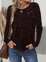 Women Christmas Long Sleeve Tee T-shirt Crew Neck Casual Spring/Fall Tunic Top