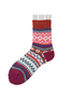 Chunky Knit Thick Warm Mid-calf Socks With Ethnic Retro Geometric Pattern
