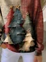 Women Christmas Crew Neck Printing Casual Spring/Fall Long Sleeve Sweatshirt
