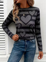Women Striped Long Sleeve Tee T-shirt Crew Neck Casual Spring/Fall Tunic Top