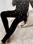 Women Abstract Printing Two-Piece Set Daily Long Sleeve Casual Spring/Fall Top With Pants Matching Set