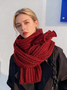 Versatile Korean Style Knitted Wool Christmas Red New Winter High-end New Year Gift Couple Scarf