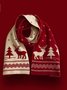 Versatile Korean Style Knitted Wool Christmas Red New Winter High-end New Year Gift Couple Scarf