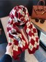 Versatile Korean Style Knitted Wool Christmas Red New Winter High-end New Year Gift Couple Scarf