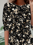 Women Floral Long Sleeve Tee T-shirt Crew Neck Casual Spring/Fall Tunic Top