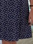 JFN V Neck Polka Dots Casual Midi Dresses 