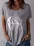 JFN Round Neck Casual T-shirt