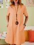 Crew Neck Casual Dresses