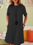 Crew Neck Casual Dresses