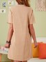 Crew Neck Casual Dresses