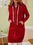 JFN Hooded Solid Pocketed Casual Coat