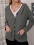 Winter Casual Regular Fit Solid Buttoned Hooded Cardigan