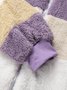Colorblock Zip Sherpa Hoodie