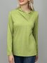 JFN Women Asymmetrical Half Turtleneck Solid Green Tunic Top