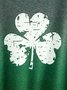 JFN Crew Neck Shamrock Casual Sweatshirt