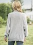 Casual Solid Turtleneck Long Sleeve Sweater