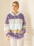 Colorblock Zip Sherpa Hoodie