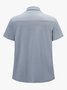 Men's Structural Lapel Short Sleeve Polo Shirt