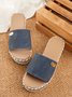 JFN  Resort Hemp Rope Sole Wedge Sandals