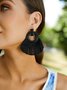 Womens Tassel Alloy Earrings