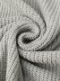 Casual Solid Turtleneck Long Sleeve Sweater