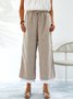 Tiered Casual Patchwork Pants