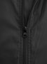 Polyester Hooded Drawstring Zipped Jacket
