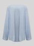 JFN Round Neck Floral Buttoned Casual T-Shirt/Tee