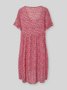 JFN V Neck Floral Beach Vacation Casual Mini Smock Dress
