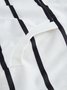 Stripped Half-zip Hoodie