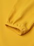 Crew Neck Black Women Summer Dresses Shift Daily Casual Plain Dresses