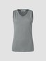 JFN V Neck Solid Basic Top