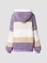 Colorblock Zip Sherpa Hoodie