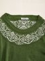 Shift Cotton-Blend Jacquard Casual Sweater