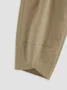 JFN Cotton & Linen Solid Casual Pants