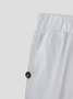 Women's Loose Casual Baggy Linen & Cotton Daisy Floral Pant 