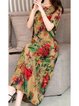Crew Neck Women Dresses Daily Linen Dresses