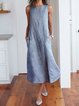 V Neck Light Blue Women Dresses Holiday Stripes Dresses