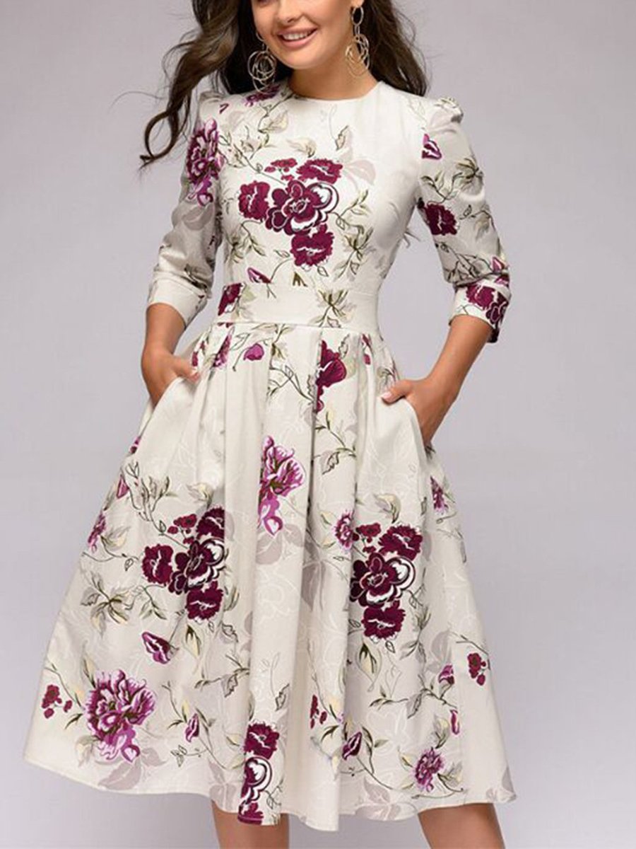 justfashionnow party dresses floral dresses daily a-line crew