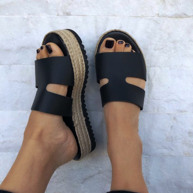 open toe slippers with heel