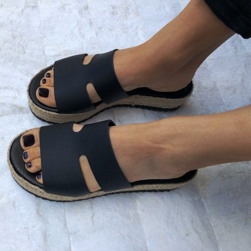 open toe slippers with heel