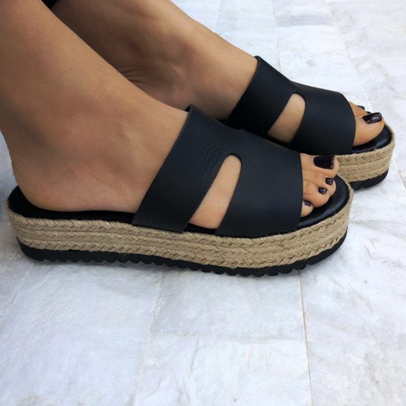 open toe slippers with heel