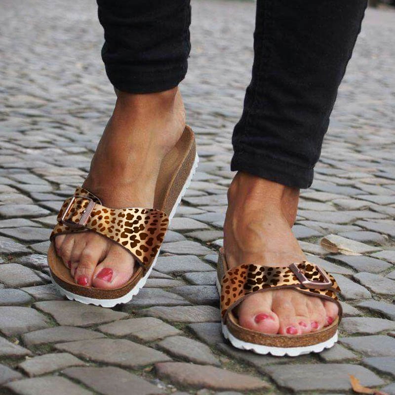 open toe slippers with heel