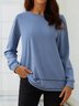 Crew Neck Casual Sweatshirt