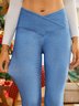 Tight Plain Denim Leggings