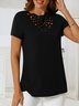 Casual Burnt Design Short Sleeve T-Shirt